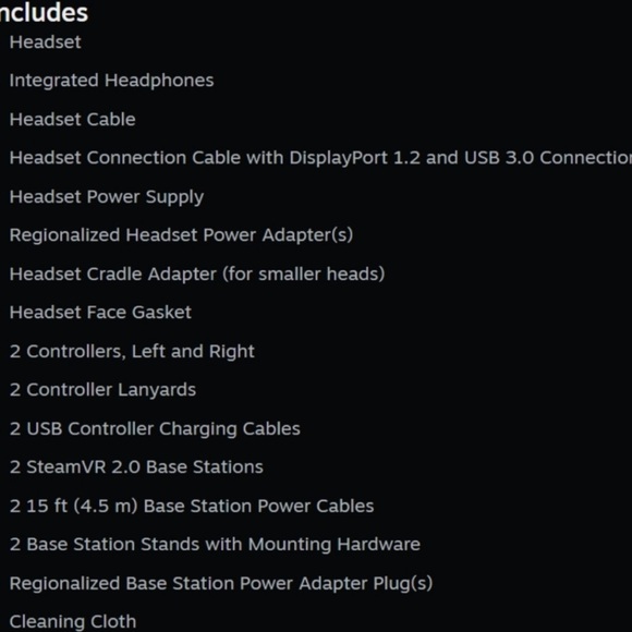 Valve Index PC And Console Virtual Reality VR Headset Full Kit - Black - Picture 9 of 9